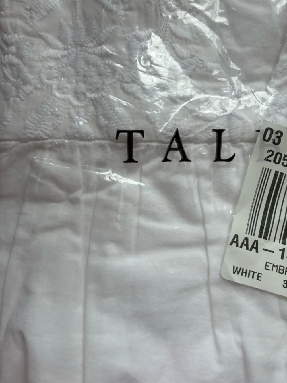 Lot of 2 NWT Talbots Shell Tunics with White Floral Embroidery Red and White 3XP - Picture 13 of 16